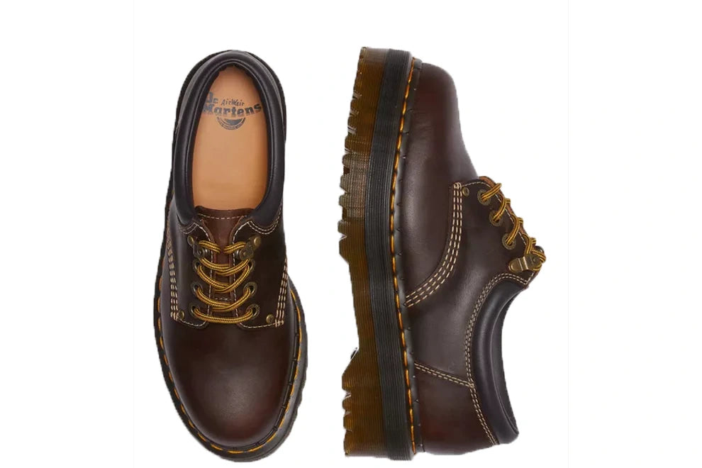 8053 Arc Crazy Horse Leather Platform Casual Shoes