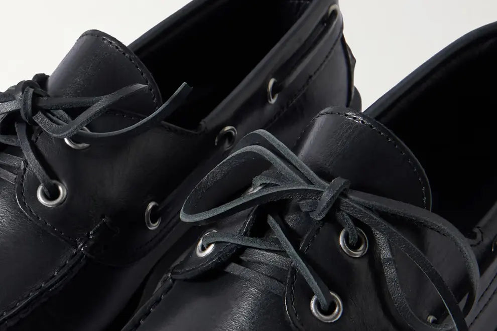 AEYDE Harris Leather Boat Shoes