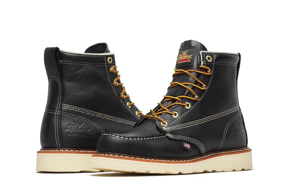 American Heritage Black Moc Toe Shoes