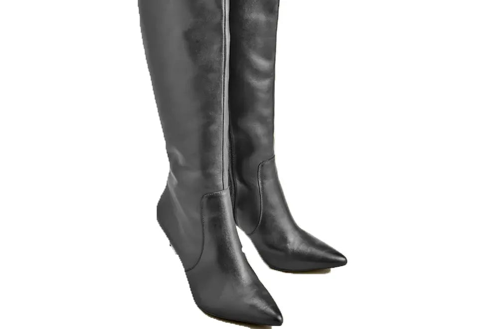 Black Knee High Boots