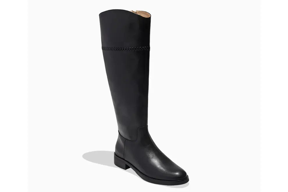 Black Leather Riding Boots