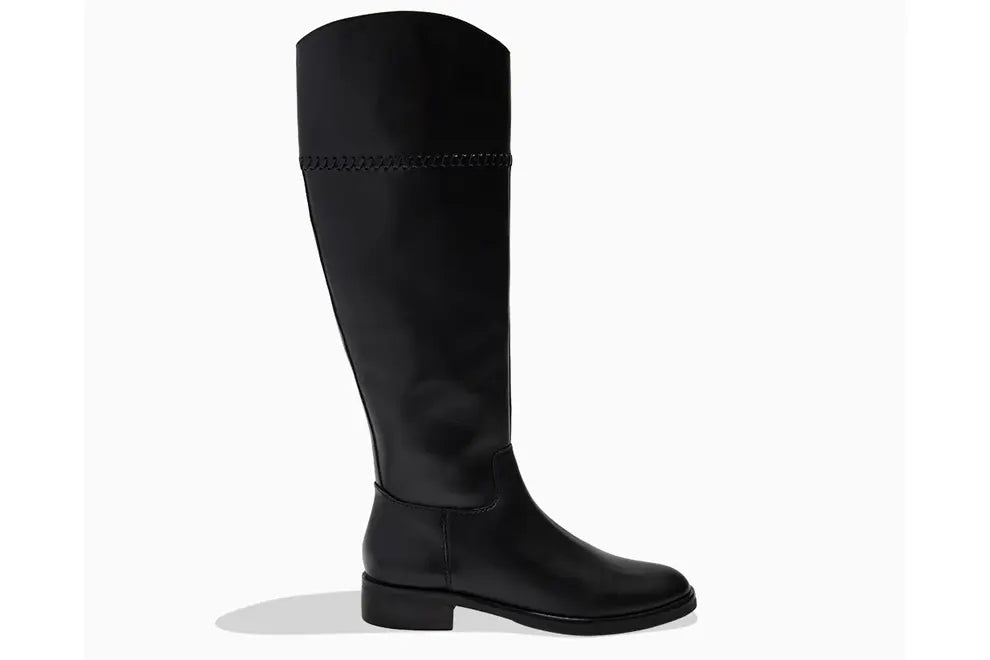 Black Leather Riding Boots