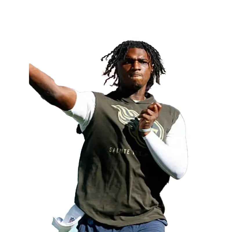 Cam Ward Titans 2025 Salute to Service Sleeveless Hoodie