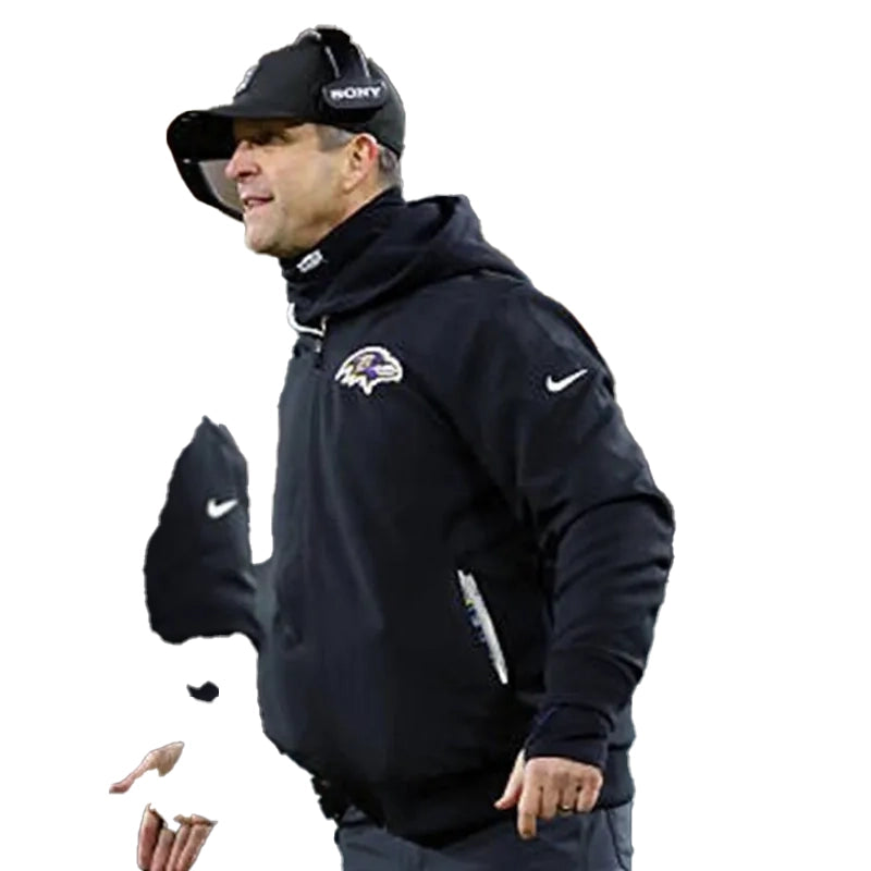 John Harbaugh Baltimore Ravens Bomber Jacket