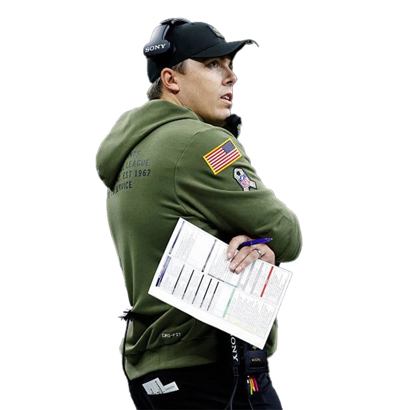 Kellen Moore New Orleans Saints 2025 Salute to Service Hoodie