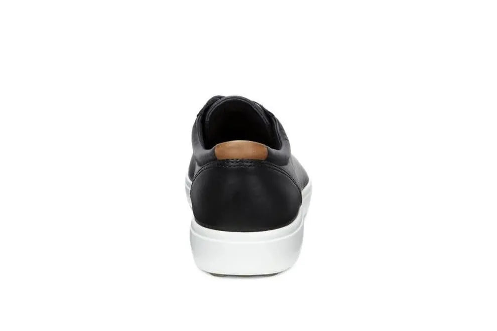 Ecco Soft 7 M Sneaker Lace Up Black Droid Leather