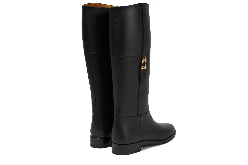 Gucci Leather Knee-High Boots