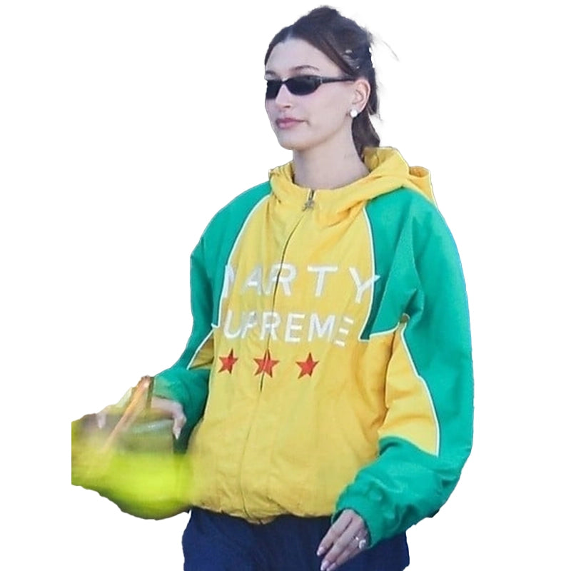 Hailey Bieber Marty Supreme Jacket