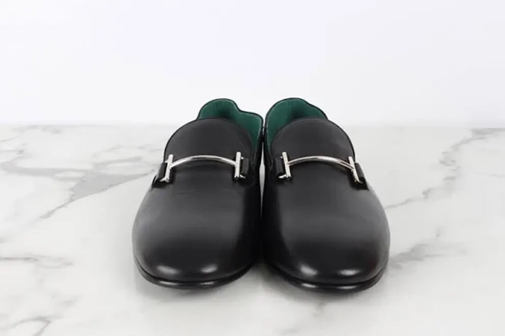 Hermes Saga Leather Loafers