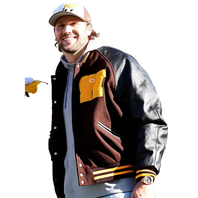Josh Allen Wyoming Football Jersey Retirement Ceremony Jacket