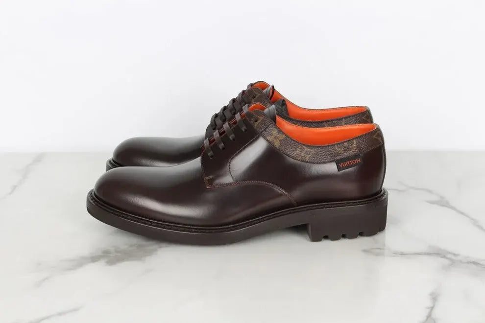 LOUIS VUITTON Monogram Brown Loafers