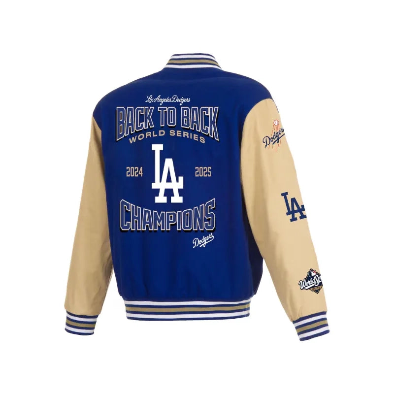 Los Angeles Dodgers Back-To-Back World Series Champions Twill Jacket