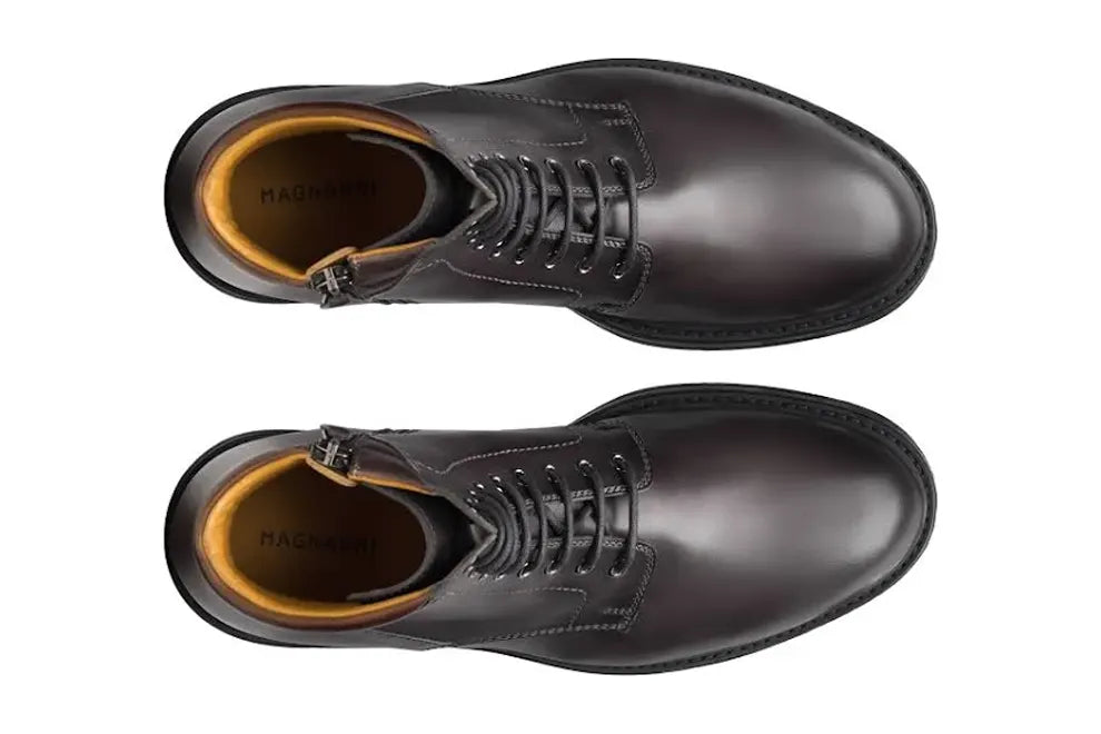 Magnanni Men's Grayson Lace-Up Leather Combat Boots