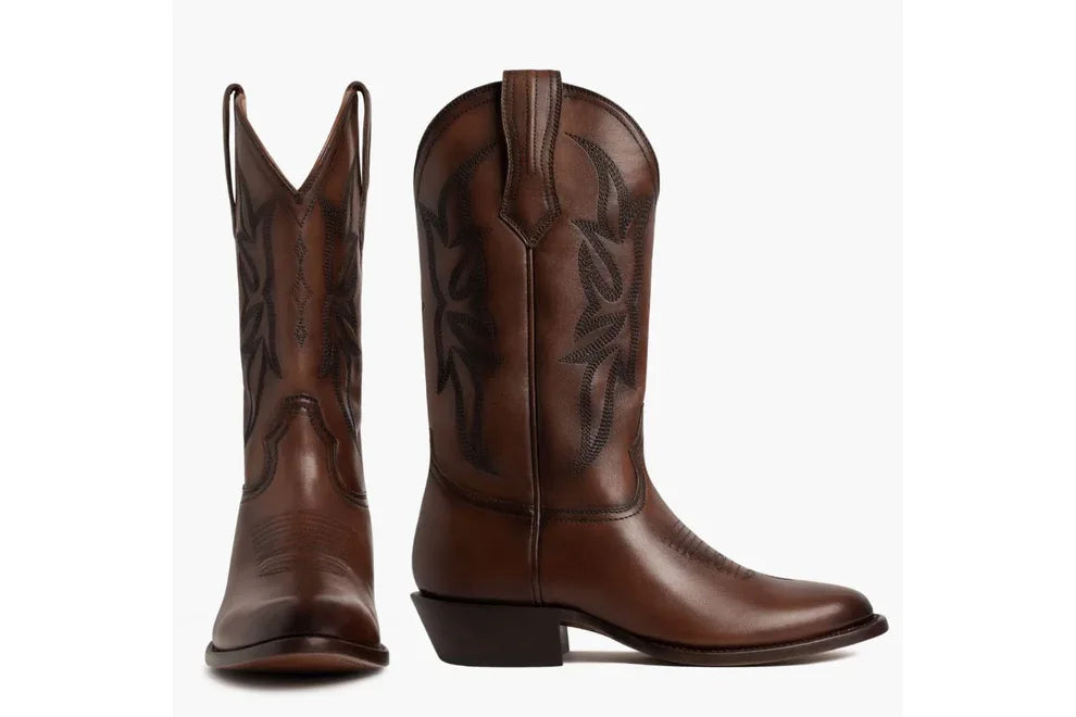 Mens Maverick Black Cowboy Boots