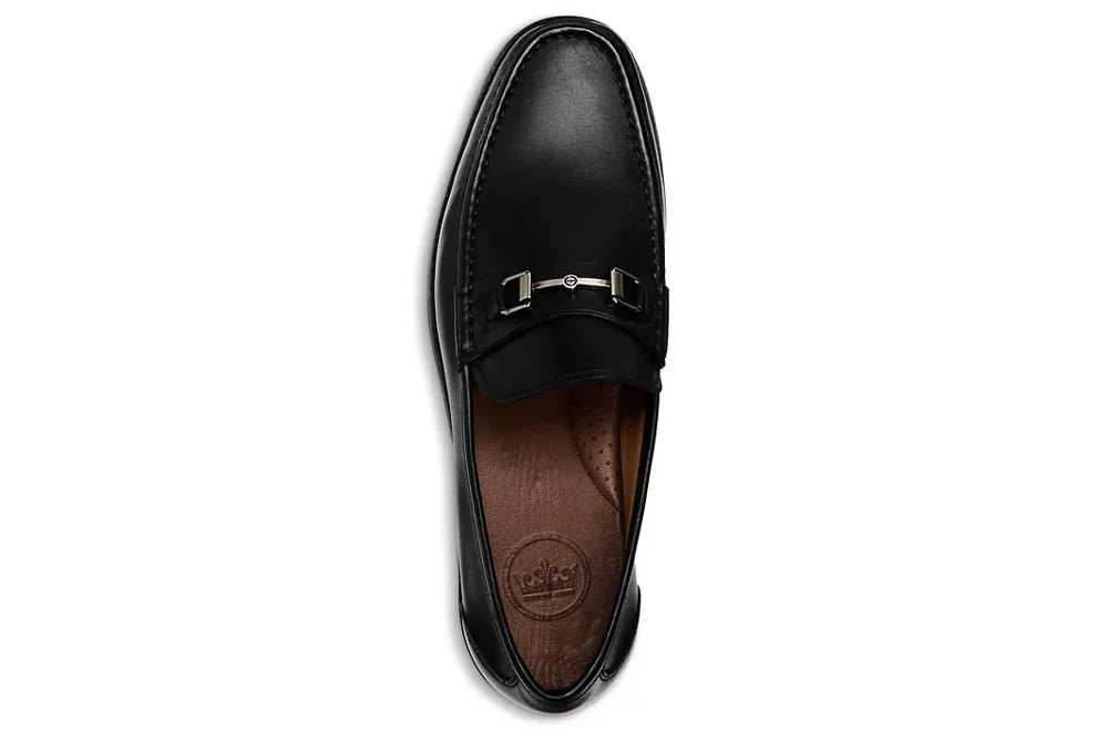 Men's Leather Bit Loafers In Black