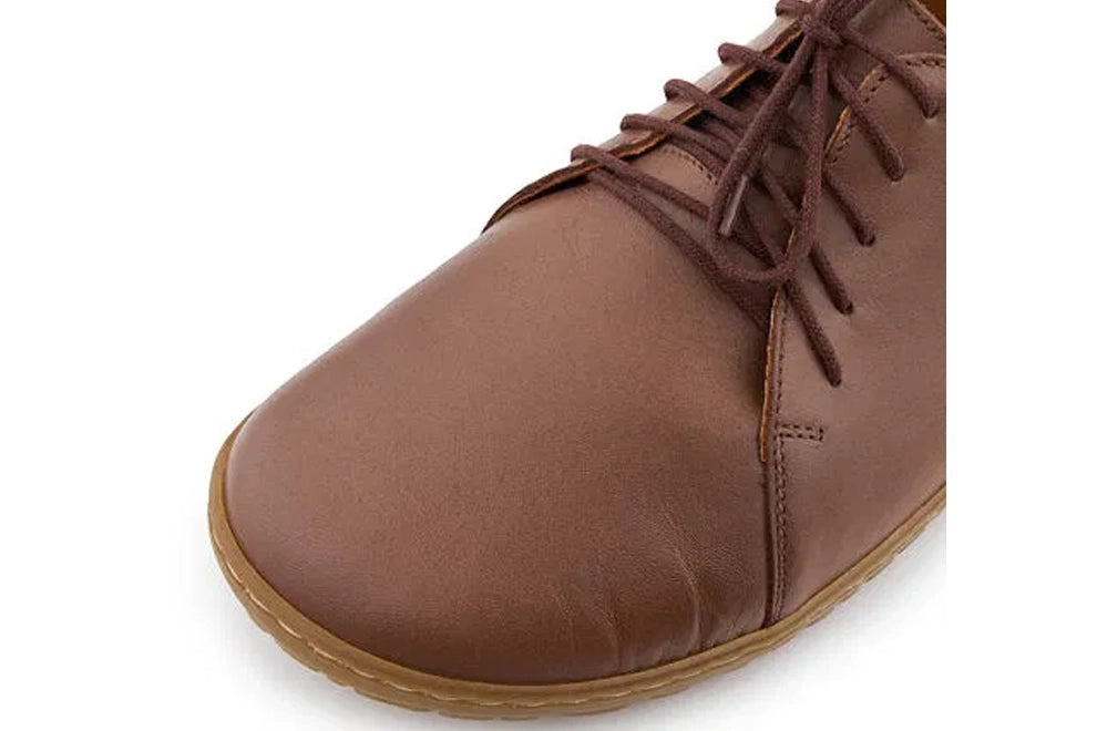 Men’s Oleg Leather Barefoot Shoes Brown
