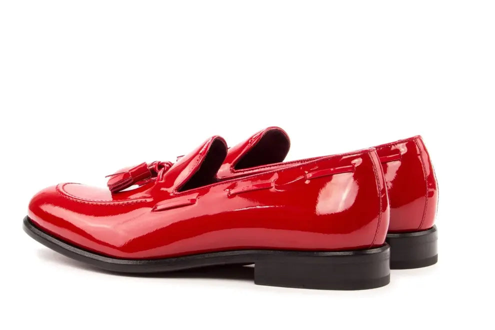 Men’s Red Patent Leather Loafers