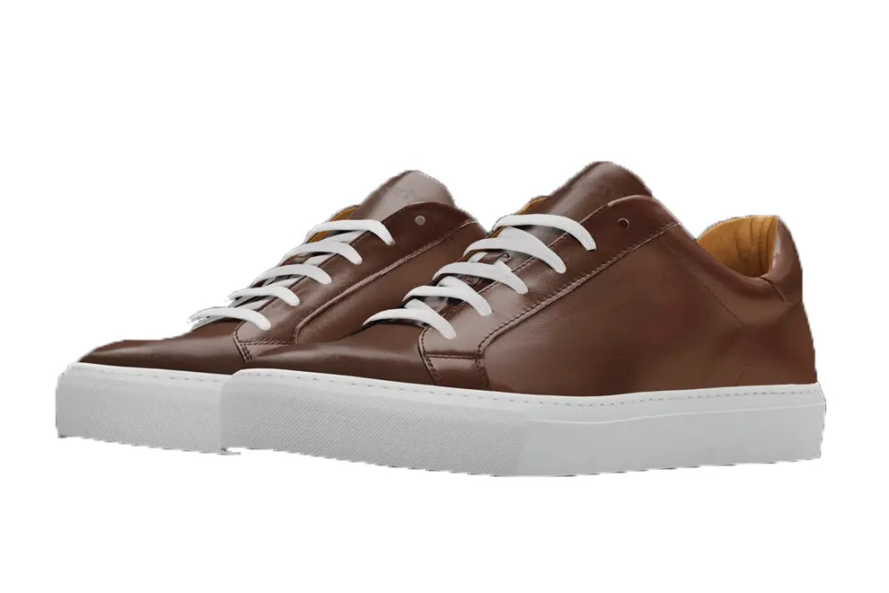 Brown Leather Sneakers