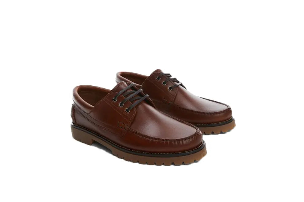 Mens Leather Boat Shoes