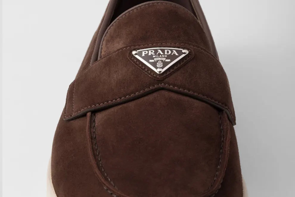 Mens Prada Suede Loafers
