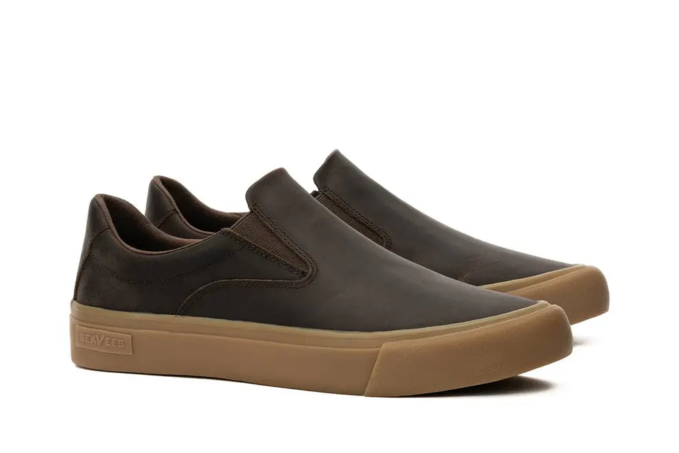 Men's Slip-On Shoes Leather