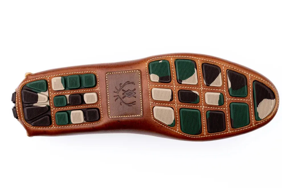 Monte Carlo Saddle Leather Horse Bit Driving Loafers