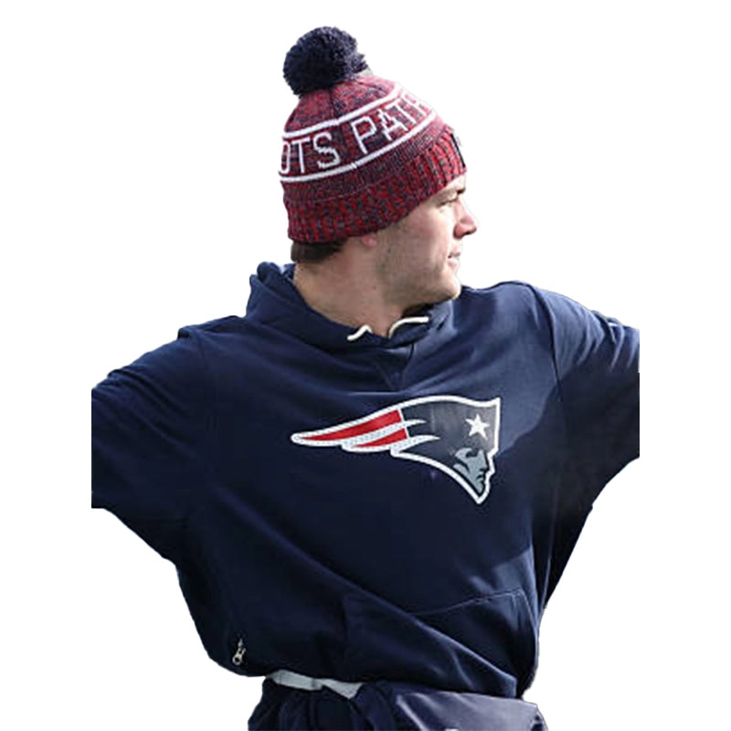 Drake Maye New England Patriots Sideline Hoodie