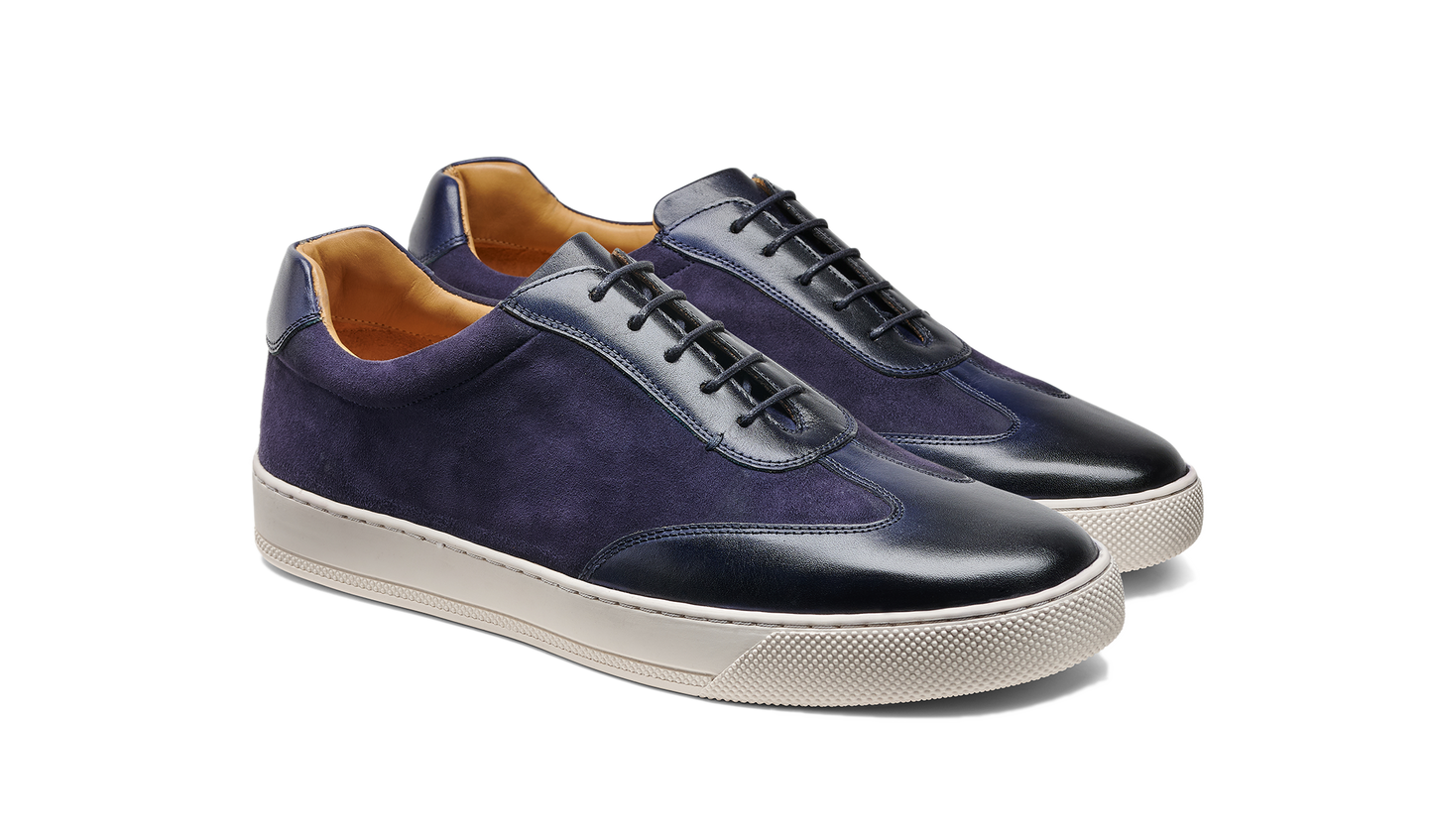 Stig - Navy Suede Calf