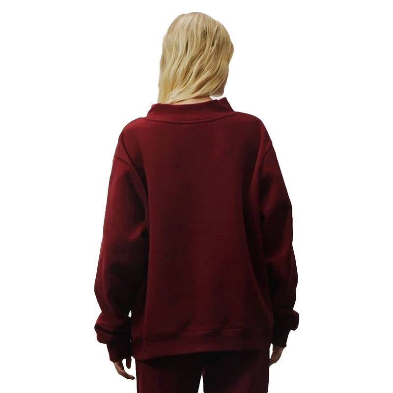 Parke Holiday Plaid Varsity Mockneck Sweatshirt