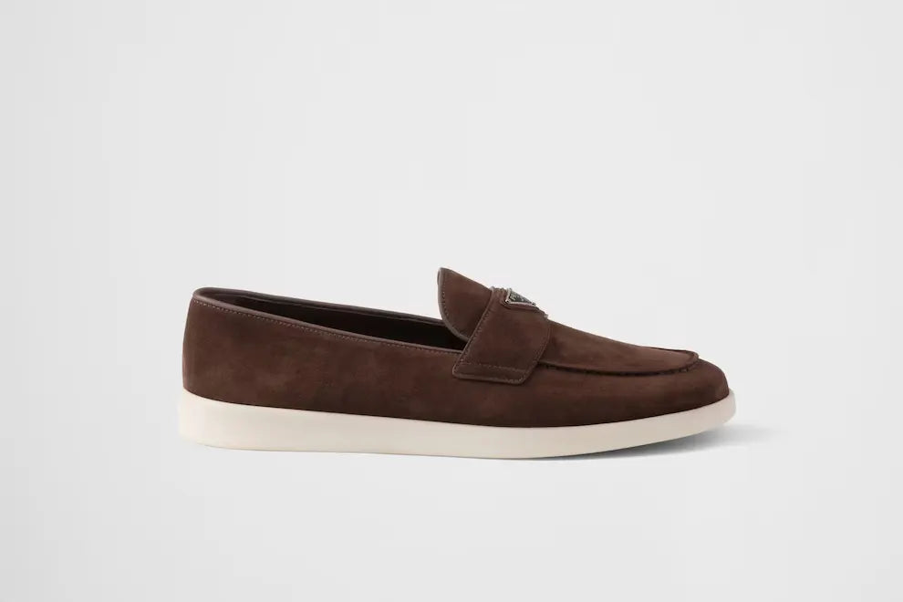 Mens Prada Suede Loafers
