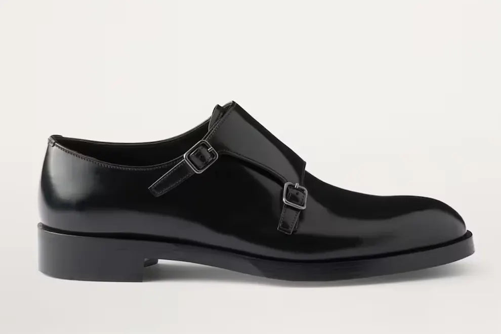 Prada Leather Double Monk Shoes