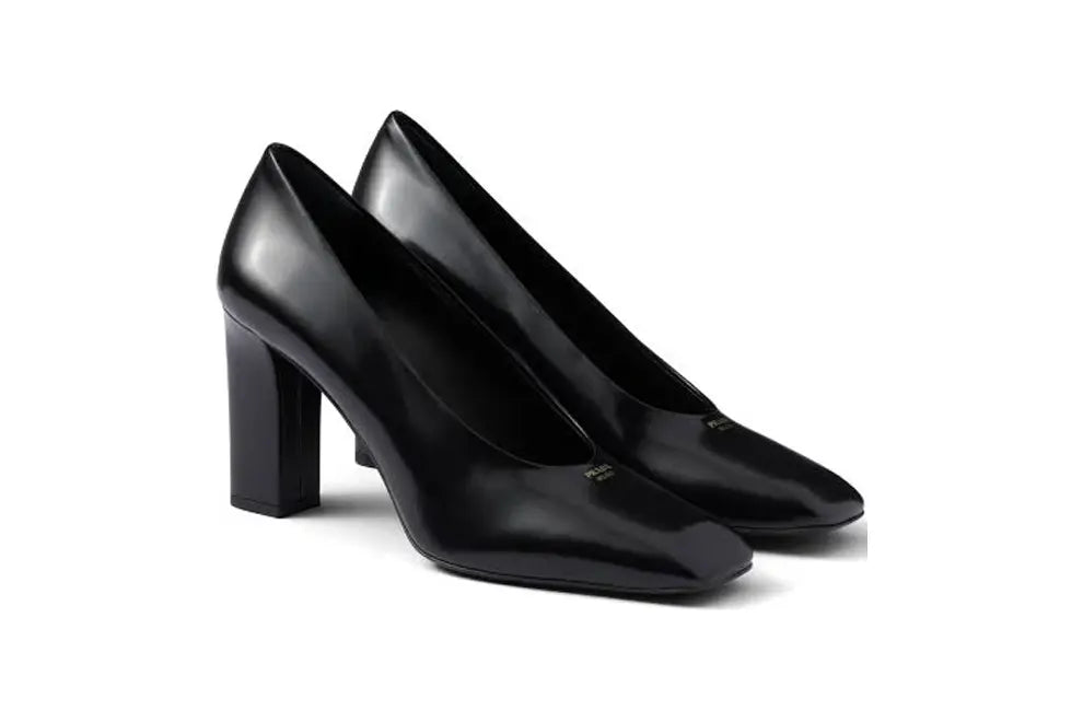 Prada Women's Brushed Leather Stiletto Pumps