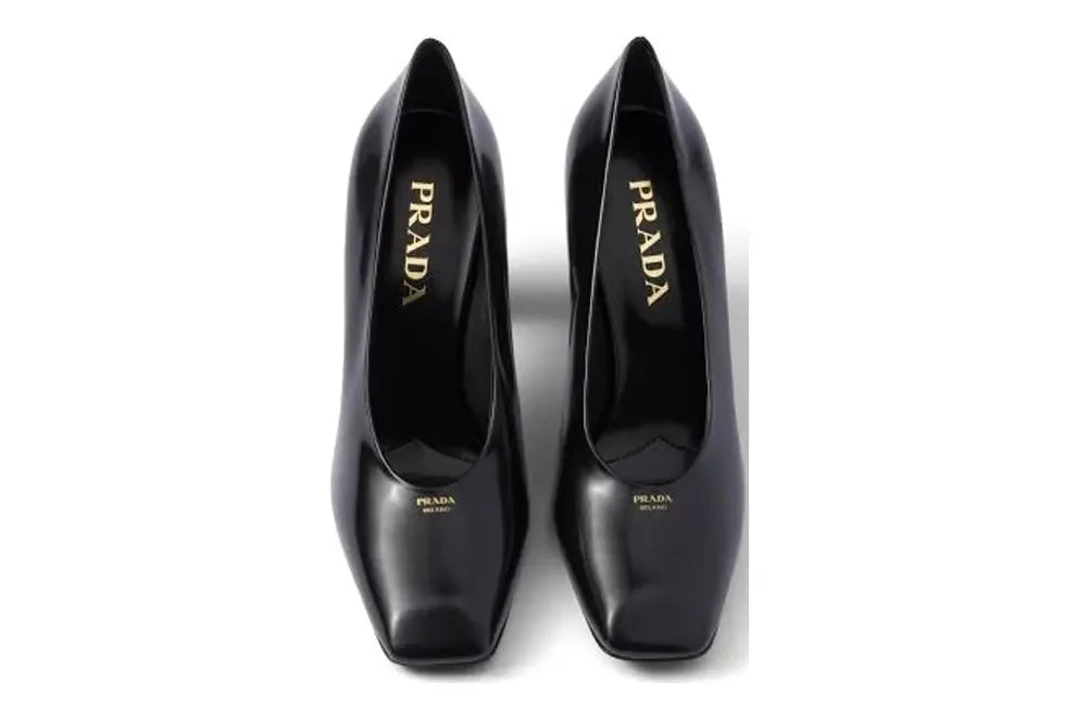 Prada Women's Brushed Leather Stiletto Pumps