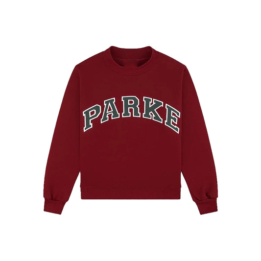 Parke Holiday Varsity Mockneck Maroon Sweatshirt