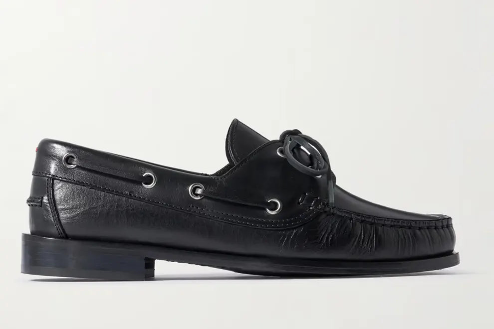 AEYDE Harris Leather Boat Shoes
