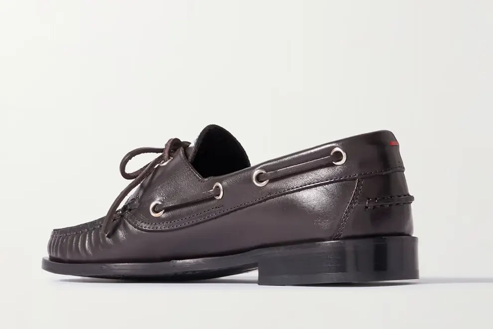 AEYDE Harris Leather Boat Shoes