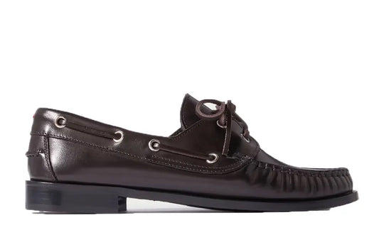AEYDE Harris Leather Boat Shoes