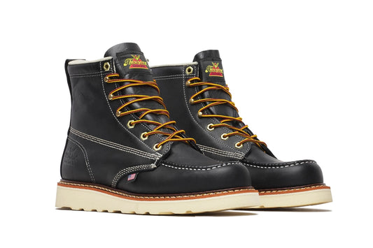 American Heritage Black Moc Toe Shoes