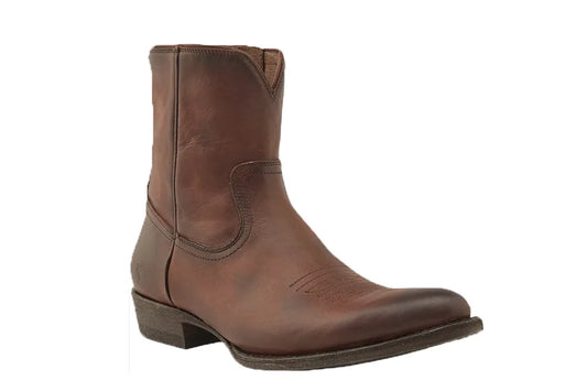 Austin Leather Inside Zip Plain Toe Boots