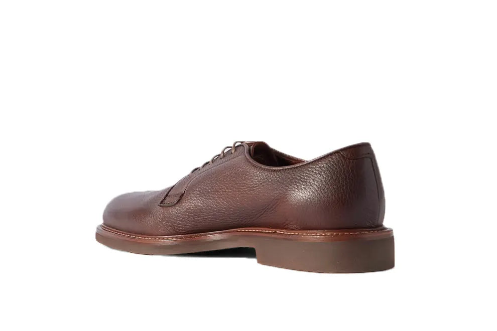 BRUNELLO CUCINELLI Full-Grain Leather Derby Shoes