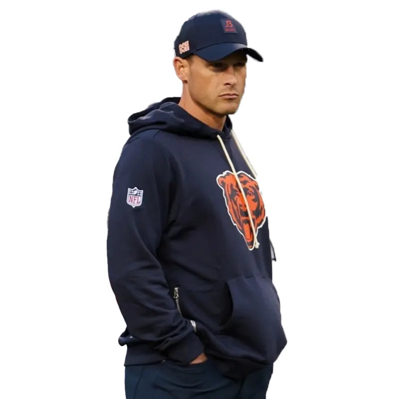 Ben Johnson Chicago Bears 2025 Sideline Hoodie
