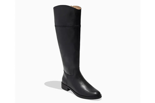 Black Leather Riding Boots