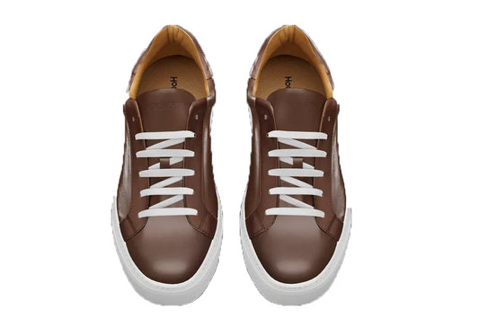 Brown Leather Sneakers