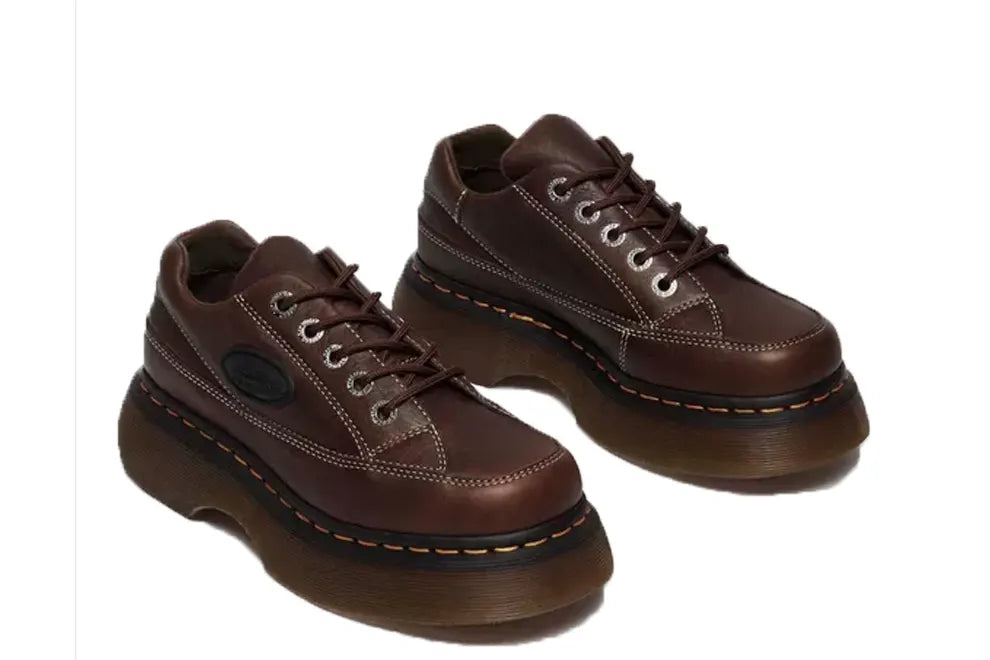 Buzz 5-Eye Grizzly Leather Shoes