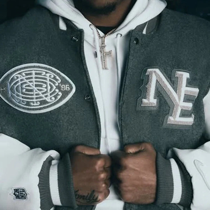 CNCPTS x Nike x Patriots Rivalries Varsity Jacket