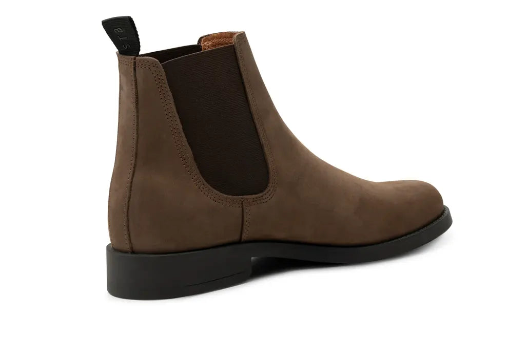 Charles Chelsea Boot Leather - DARK BROWN