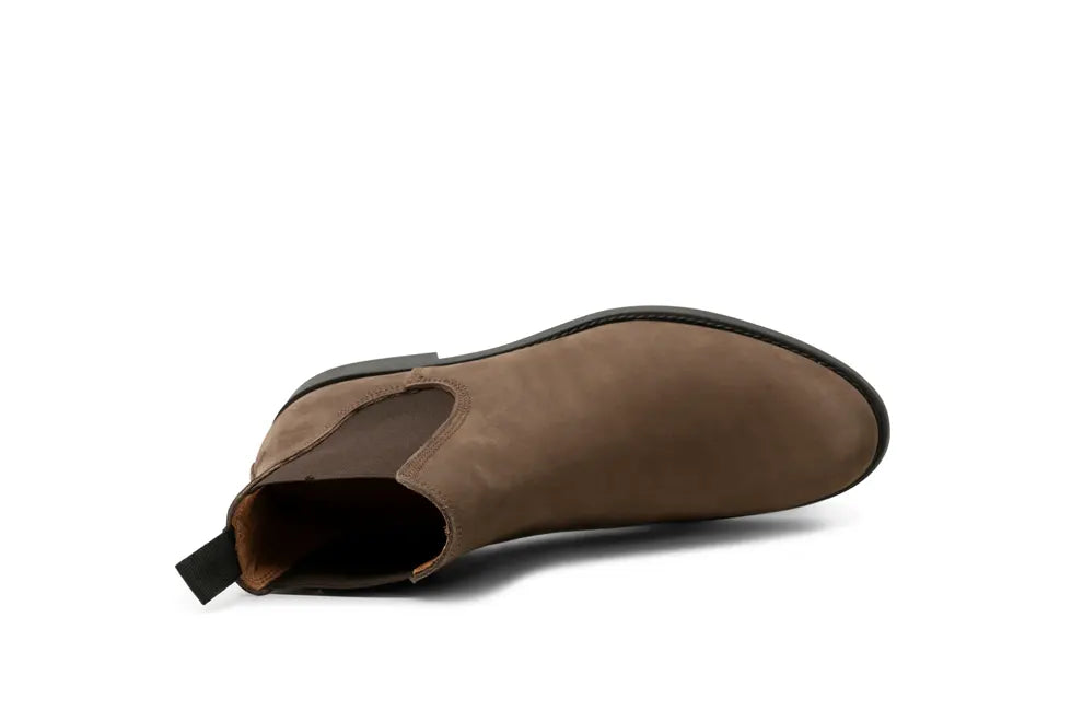 Charles Chelsea Boot Leather - DARK BROWN