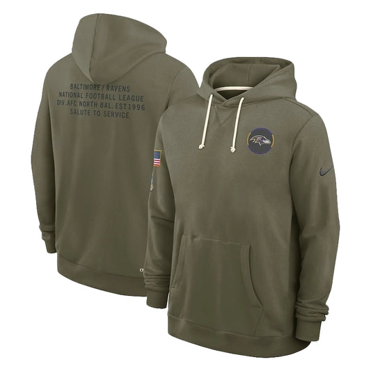 John Harbaugh Baltimore Ravens 2025 Salute to Service Hoodie
