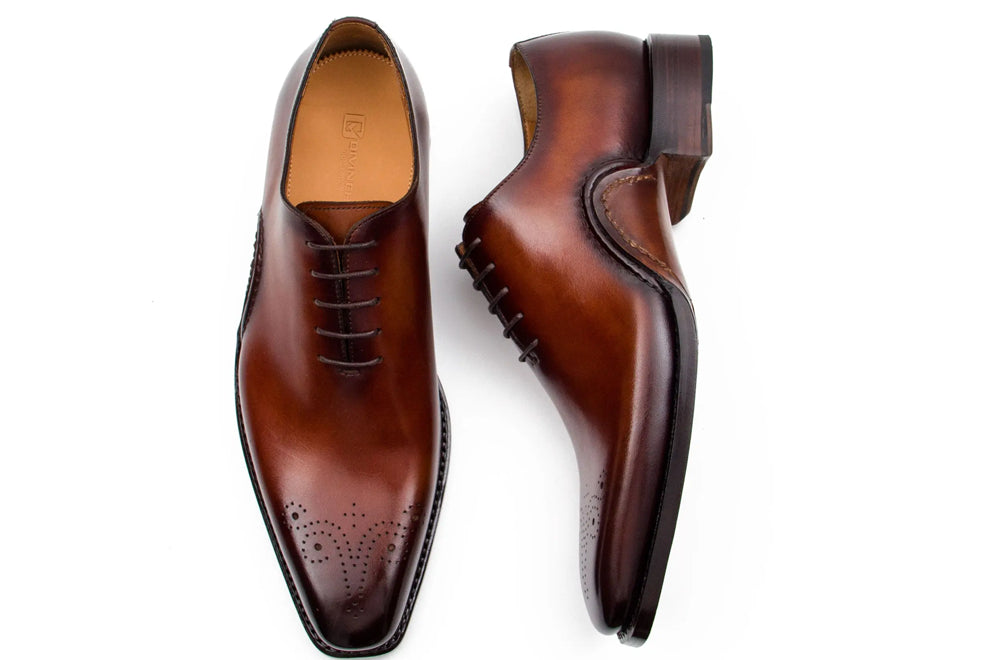 Goodyear Handmade Patina Oxford Shoes