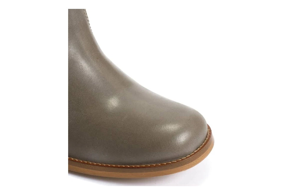 Dico Ann Escovado Grey Leather Shoes